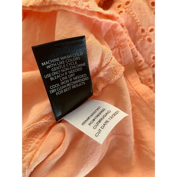 Torrid Woman's Top 4X Peach Pink Peasant Blouse Floral Flowy Square Neck Shirt - Picture 6 of 8